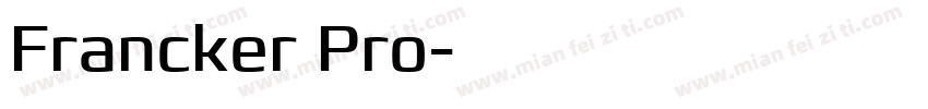 Francker Pro字体转换